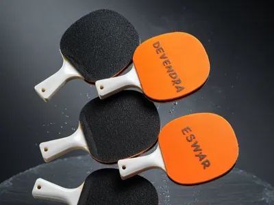 Mini Table Tennis Keychain