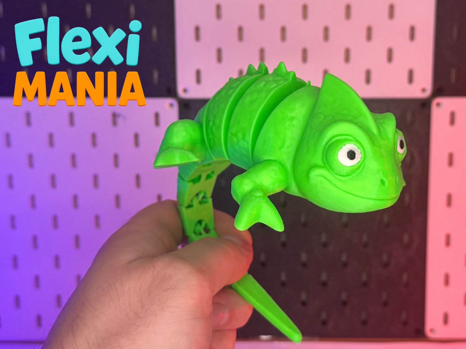 Articulated Print-in-Place Chameleon – Flexi Model
