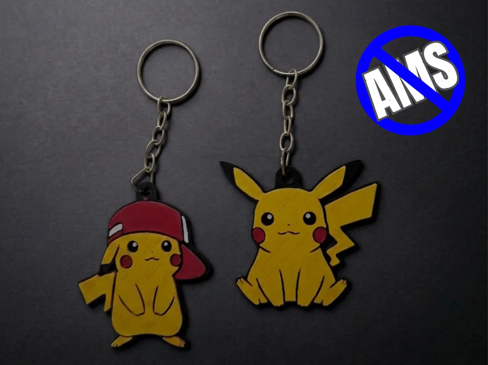 Llavero: CHAVEIRO PIKACHU - SEM AMS. Referencia del modelo original.