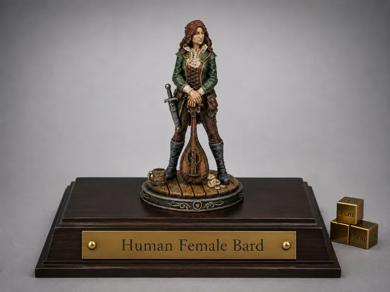 Human Female Bard Miniature