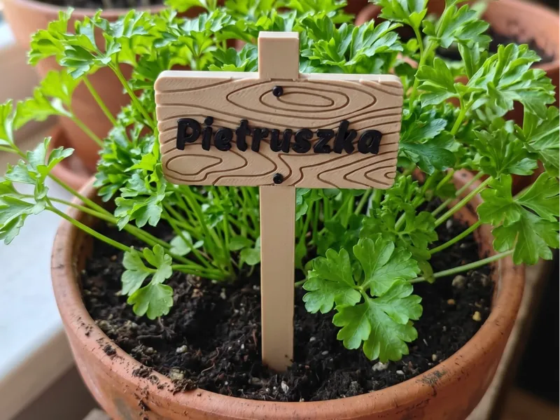 Herb marker set | 14 different herbs Polish
