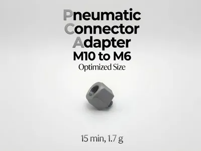 PCA-Pneumatic Connector Adapter M10 to M6 4mm tube