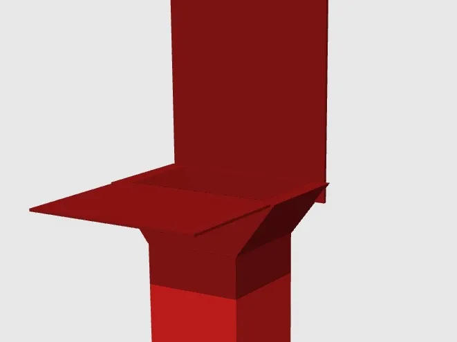 Purge Funnel and Chute with Backboard - Bambu P1S