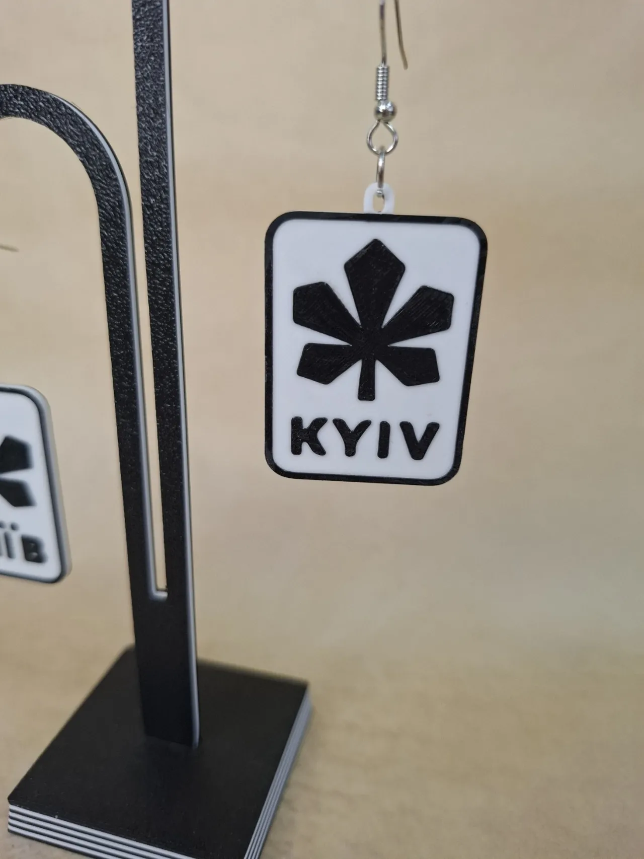 Kyiv Symbol Earrings Minimalist Ukraine City Pride view 2