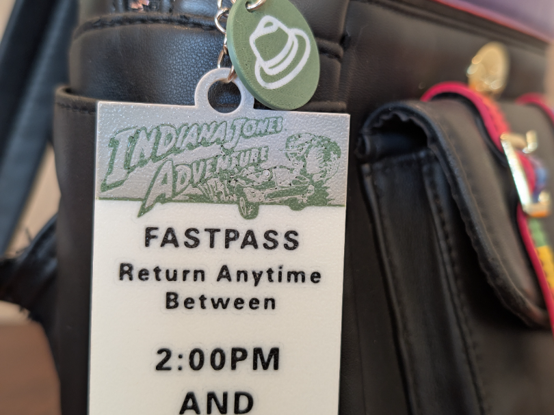 Indiana Jones Adventure FastPass Keychain & Charm