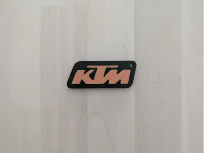 KTM logo keychain