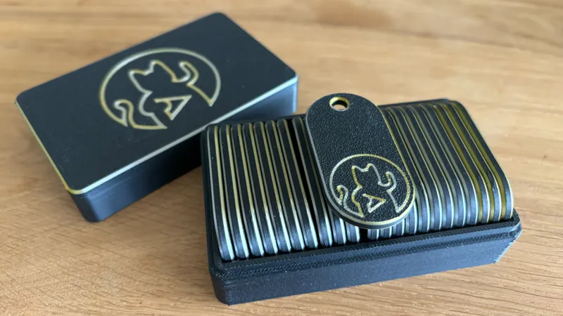 c3voc Key Tags with Case