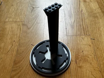 Tall Bricks Star Wars Display Stand - Empire Logo