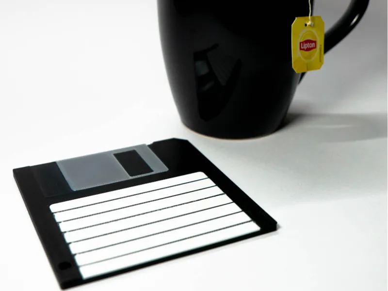 Retro Floppy Disk Tea Coaster