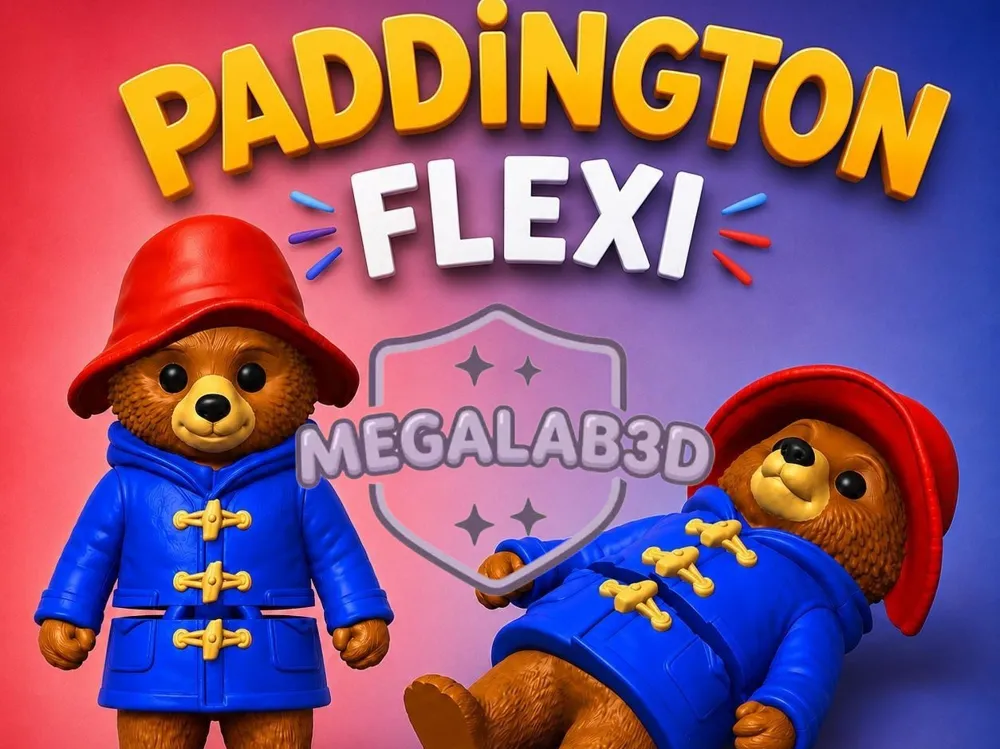 Tapa o cubierta: PADDINGTON FLEXI MEGALAB3D. Referencia del modelo original.
