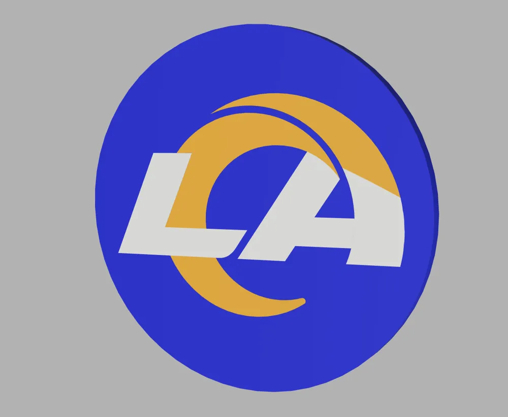 Los Angeles Rams Coaster by mikelb0013 - MakerWorld