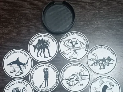 Italian Brainrot Animals Coasters Collection