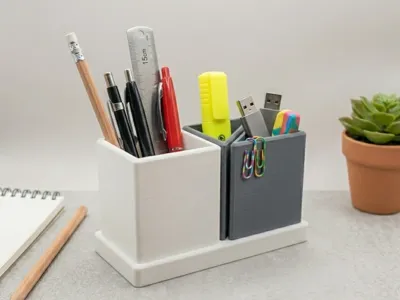 Modular Desk Organizer Set Minimal- Fusion 360-003