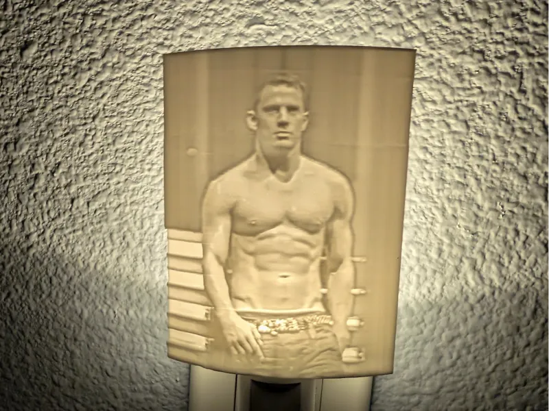 Channing Tatum Lithophane Nightlight