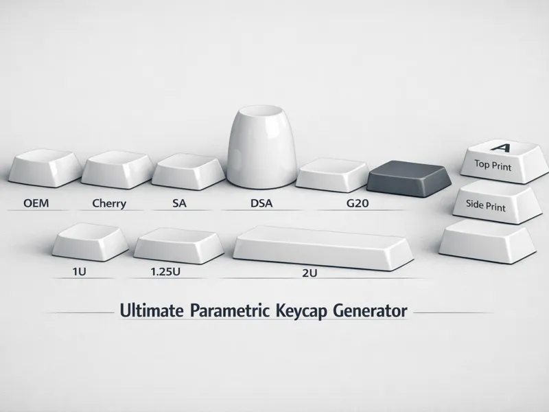 Param Keycaps Generator- Multi Profiles & Lengths
