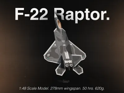 F-22 Raptor 1:48 Scale Model