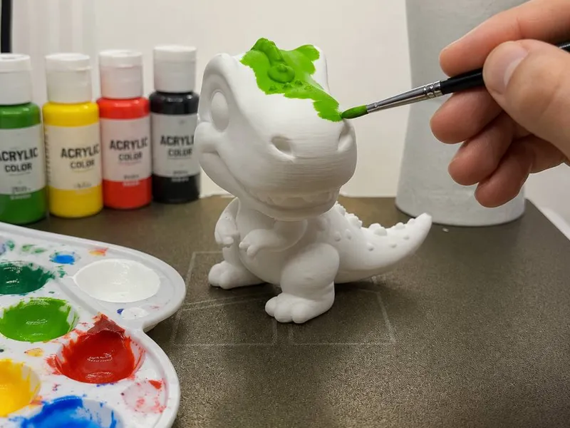 Paint Your Own Cute Baby Dino!