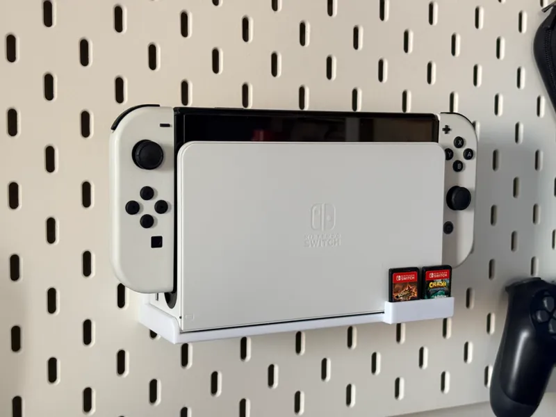 IKEA Skadis Nintendo Switch Oled Dock Stand Wall