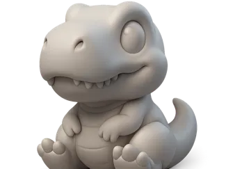 Chibi T-Rex Sitting
