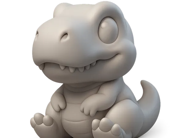 T-Rex chibi assis