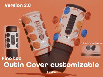 Button Cover|Outin Nano+Fino|All characters Ver2.0
