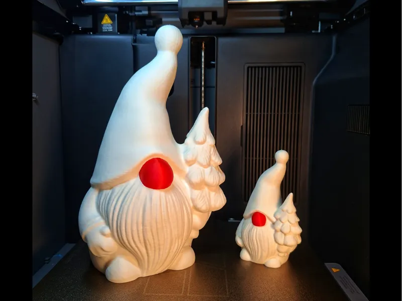 Christmas gnome with a red nose