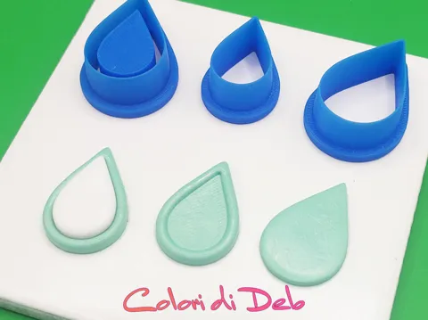 Accesorio de taller: Cutter per pasta polimerica cabochon goccia — referencia de MakerWorld