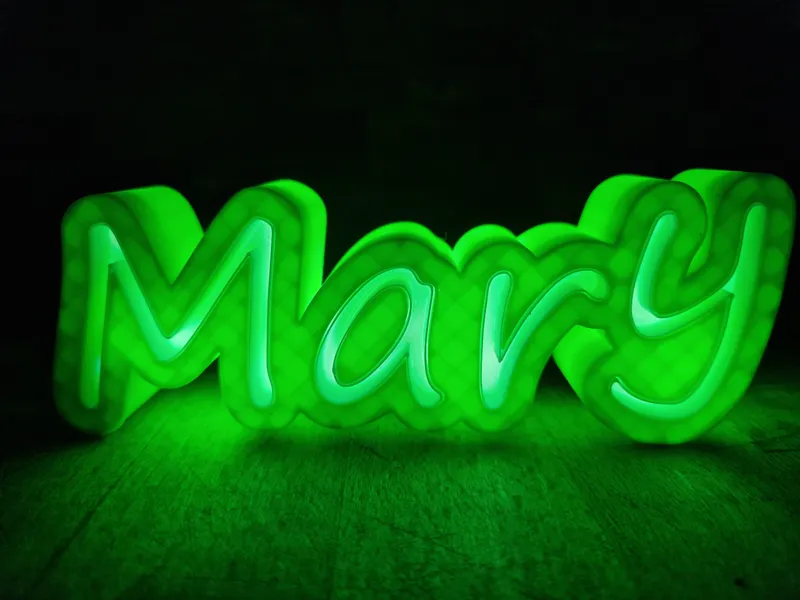 Mary led lampada