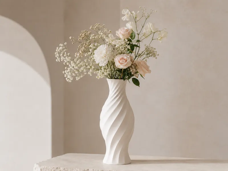 Modern Spiral Vase