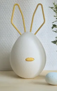 egg for ears and beak