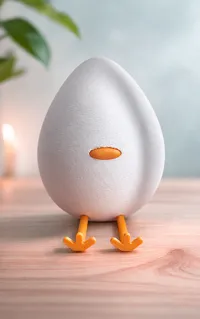 egg for legs and beak