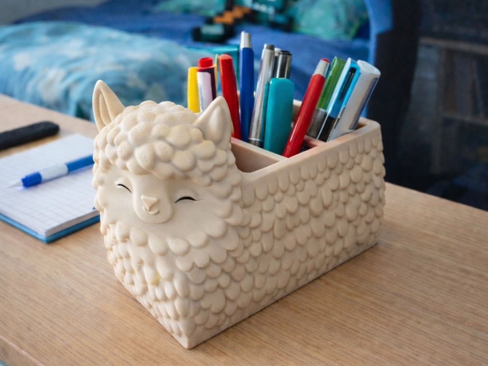 Lama Stiftehalter -Ordnung für deinen Schreibtisch