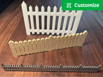 Parametric Fence, Custom Diorama/Miniature Fencing