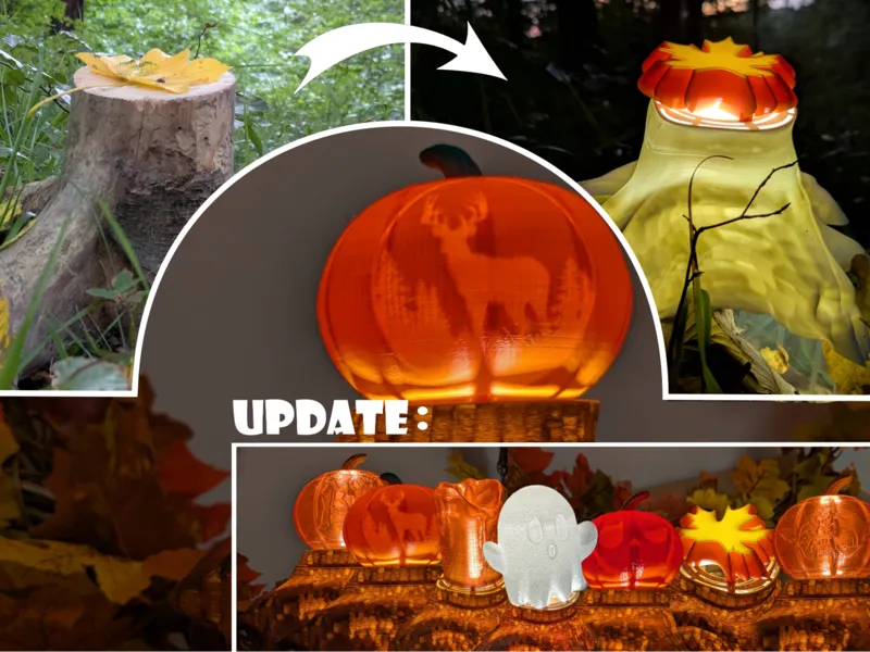 Customizable Nature Autumn Lamp (Lamp Kit 001)
