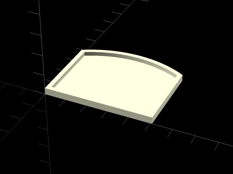 <BSG> ROUNDED EDGE TUBE WITH FLOOR