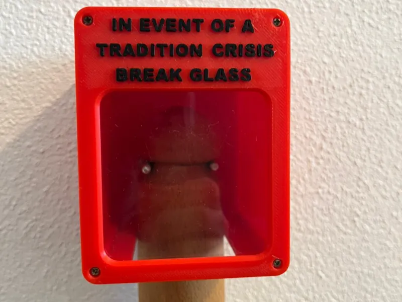 Porta mattarello per la parete salva la tradizione