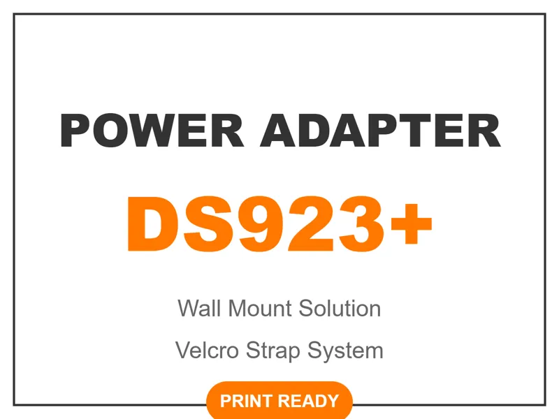 Power Adapter Wall Mount for Synology 923+ 