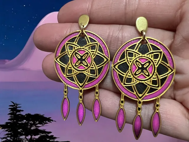 Pendientes atrapa sueños