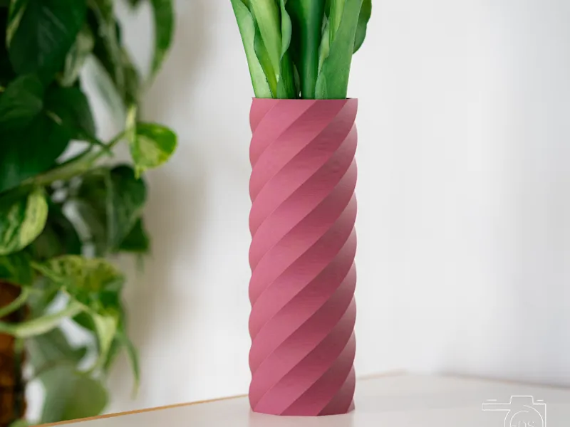 Long Twisted Vase