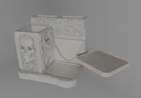 Split shelf option for cleaner print