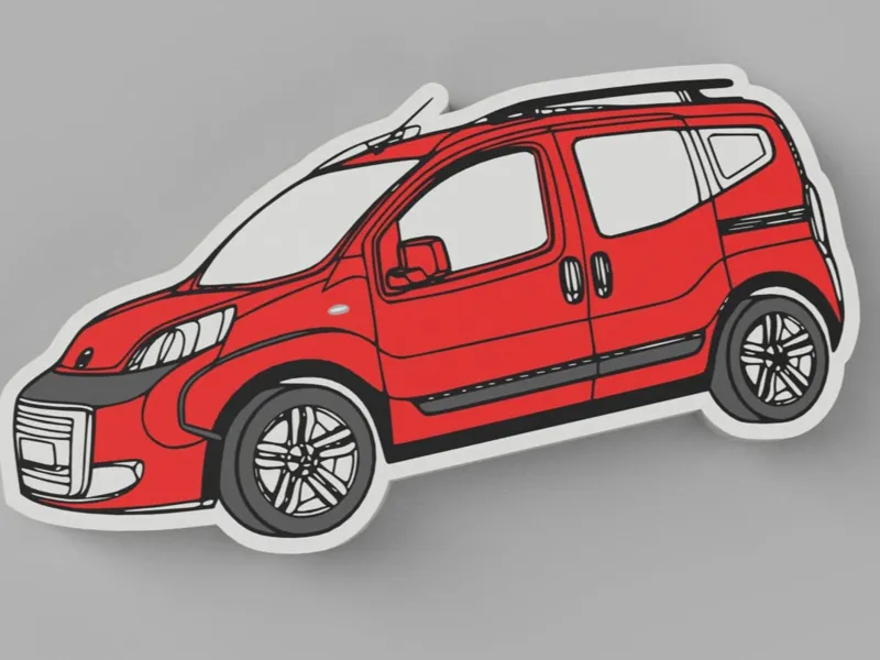 Fiat Qubo key ring