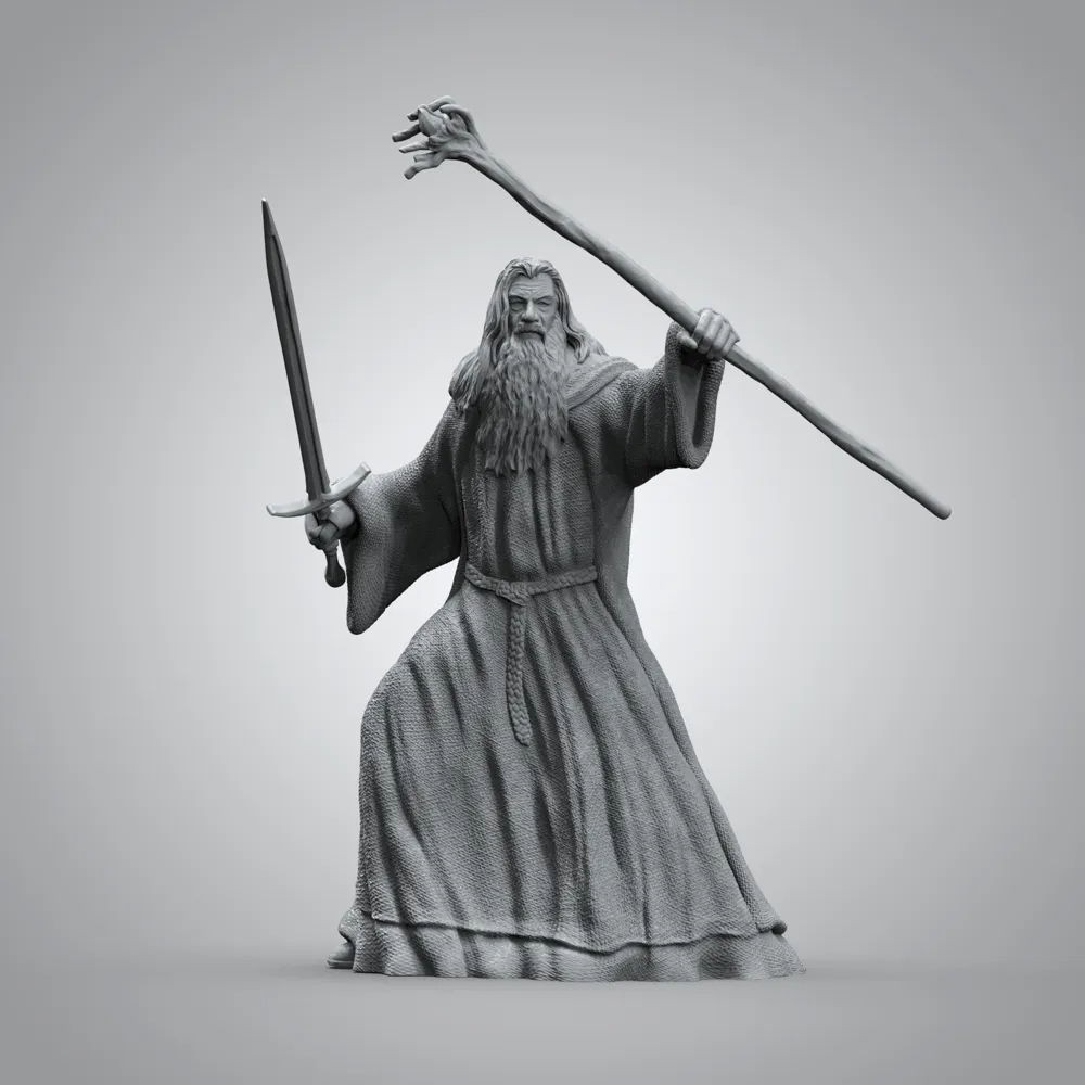Statuetta decorativa da collezione di Gandalf - Ornamento e regalo fatti a mano