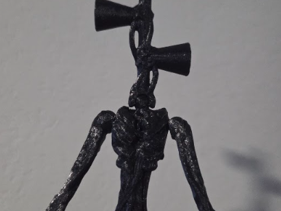 Fully articulated siren head figure