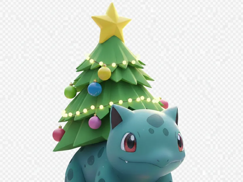 Christmas bulbasaur