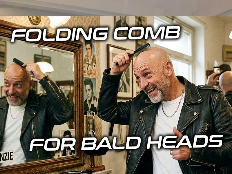 The folding comb for bald people.
