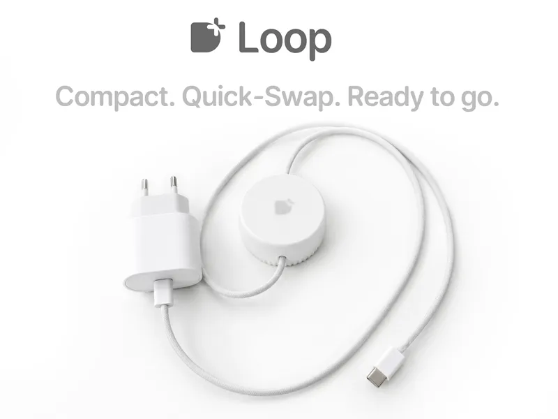 Loop | Compact, Quick-Swap Cable Winder.