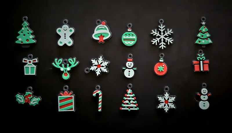 18 different Christmas Ornaments for A1-mini and Bambu 