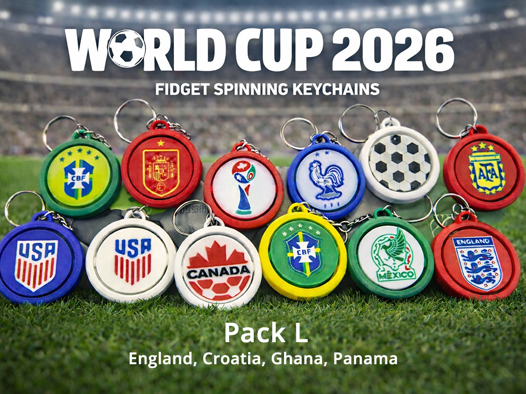 PACK L - World Cup 2026 Key Chain Spinners
