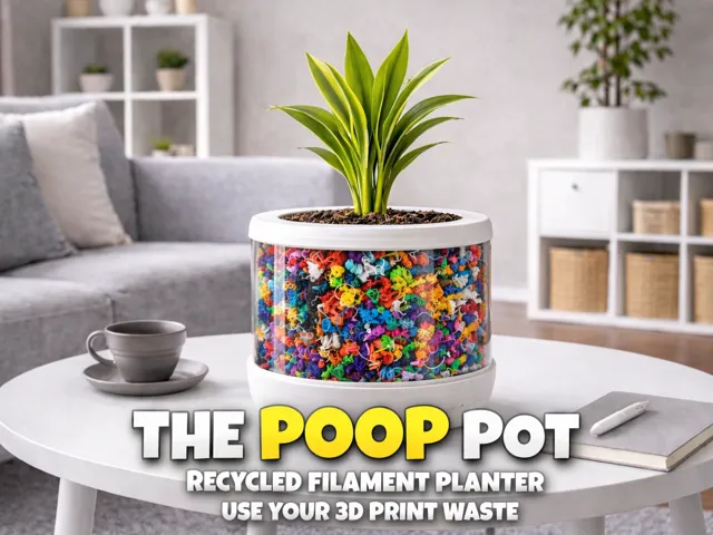 The Poop Pot – Recycled Filament Planter