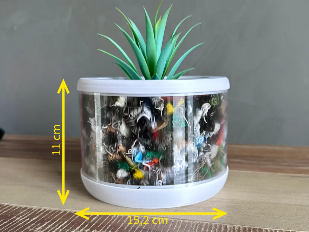 The Poop Pot – Recycled Filament Planter view 2